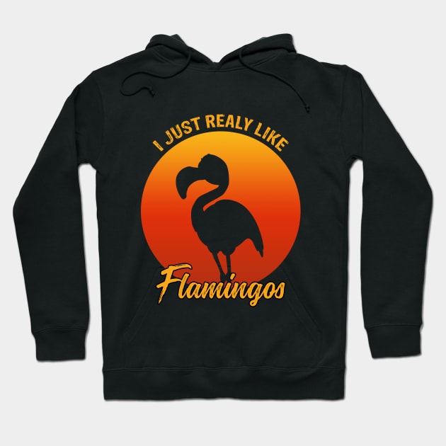 i just really like flamingos Hoodie by Mooxy